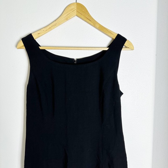 Armani Collezioni Black 100% Wool Sheath Dress sz 6 - Picture 7 of 12